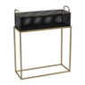 Plantenbak met gouden frame - 51x20x64cm
