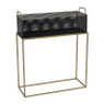 Plantenbak met gouden frame - 60x23x74cm