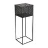 Plantenbak op voet metaal - 25x25x73 cm