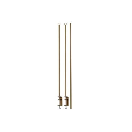 Verstelbare tafelklem - goudkleurig - 100x4x136-250 cm