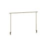 Verstelbare tafelklem - goudkleurig - 100x4x136-250 cm