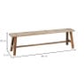 Recycle bankje decoratief - 98x15x28 cm