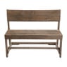 Bankje recycle met rugleuning - 95x40x79 cm 