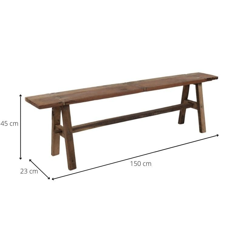Bankje recycle Kwilla - 150 cm 