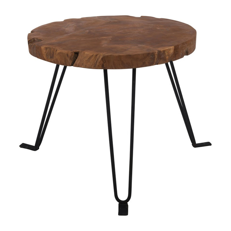 Bijzettafeltje recycle teak - 50x49 cm 