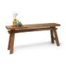 Bankje recycle Ubud - hout - 116 cm 