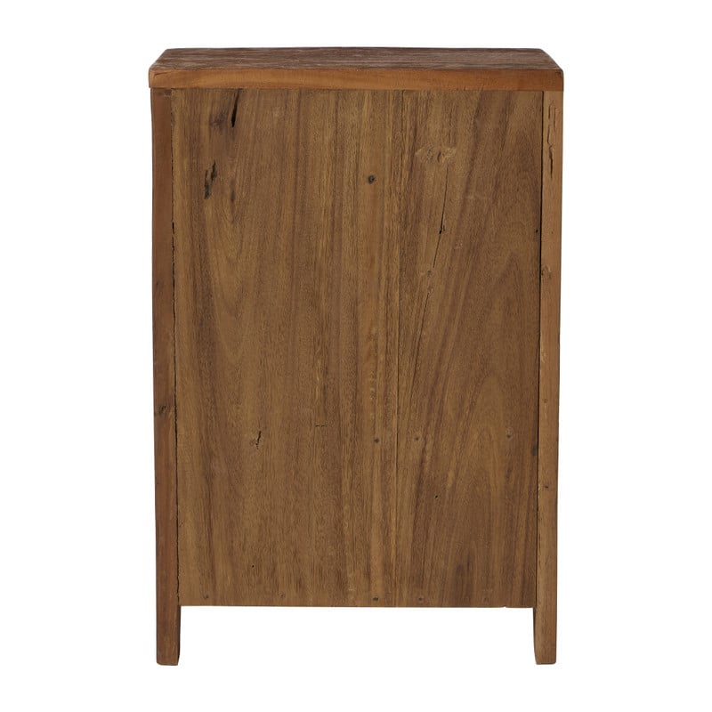 Kastje recycled hout - bruin - 60x40x25 cm