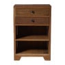 Kastje recycled hout - bruin - 60x40x25 cm