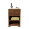 Kastje recycled hout - bruin - 60x40x25 cm