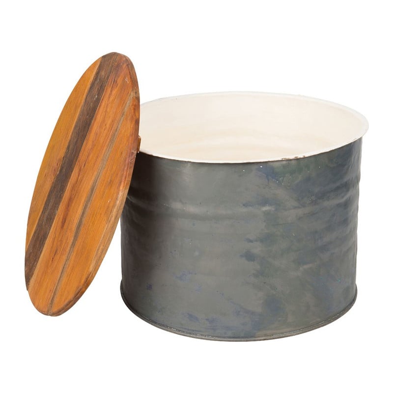 Recycle salontafel drum - rond - 62 cm