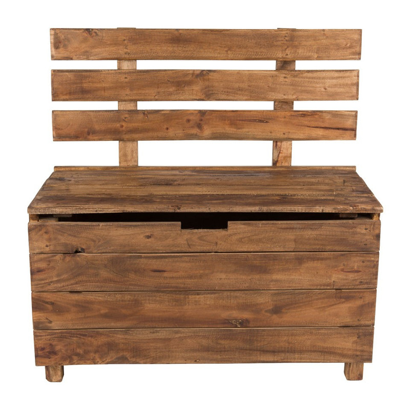 Bankje recycle - storage - 79x79x40 cm