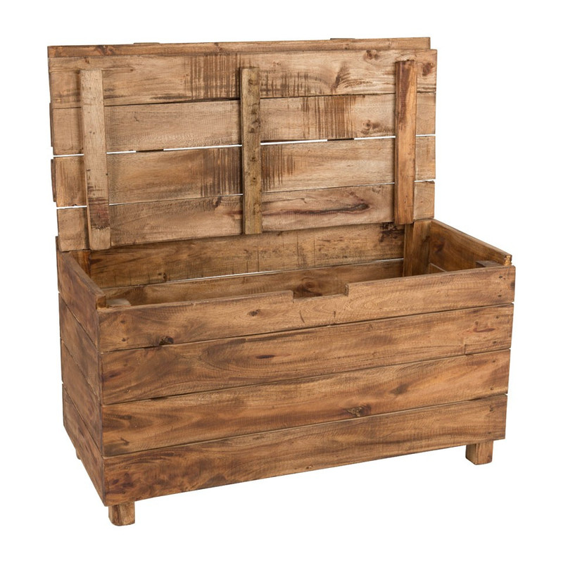 Bankje recycle - storage - 79x79x40 cm