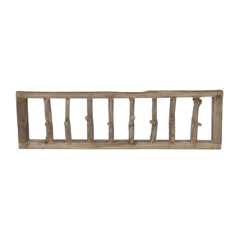 Kapstok met 8 haken - gerecycled hout 