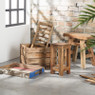 Kapstok met 8 haken - gerecycled hout 