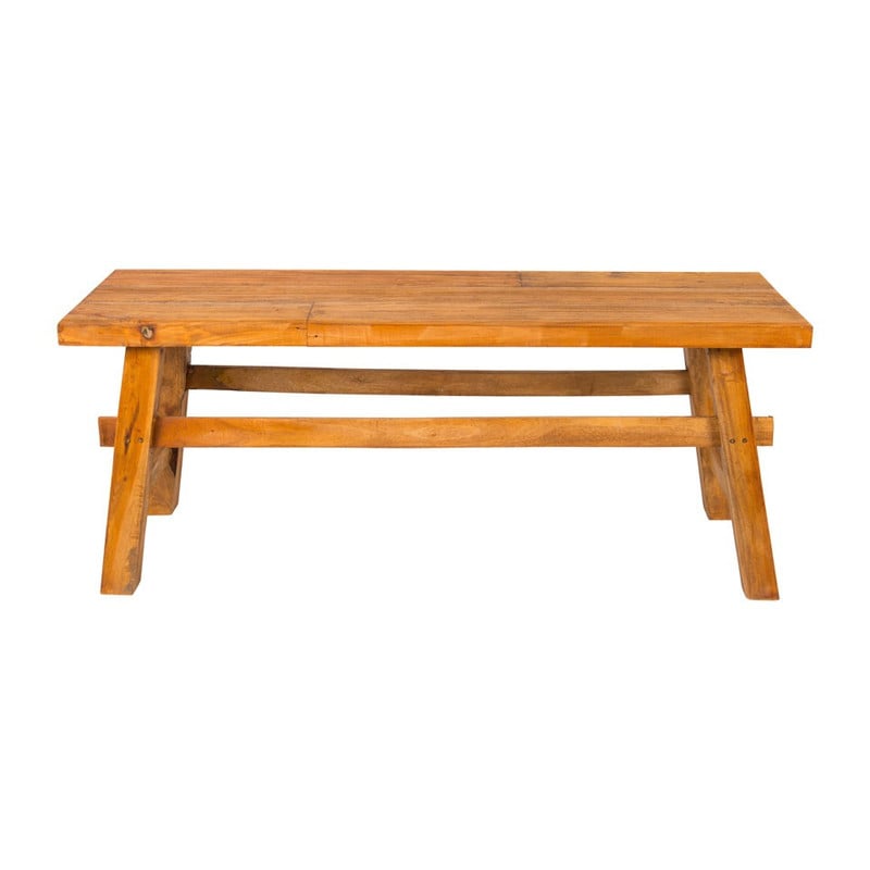 Bankje recycle hout Kuta - 118x34x48 cm