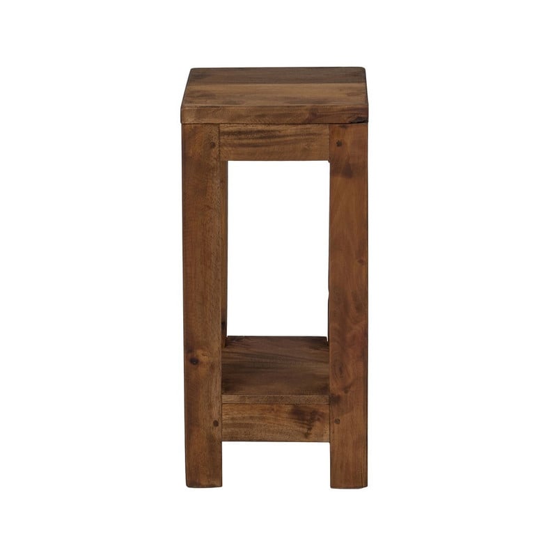 Hoge tafel  - gerecycled hout - 19x19x40 cm