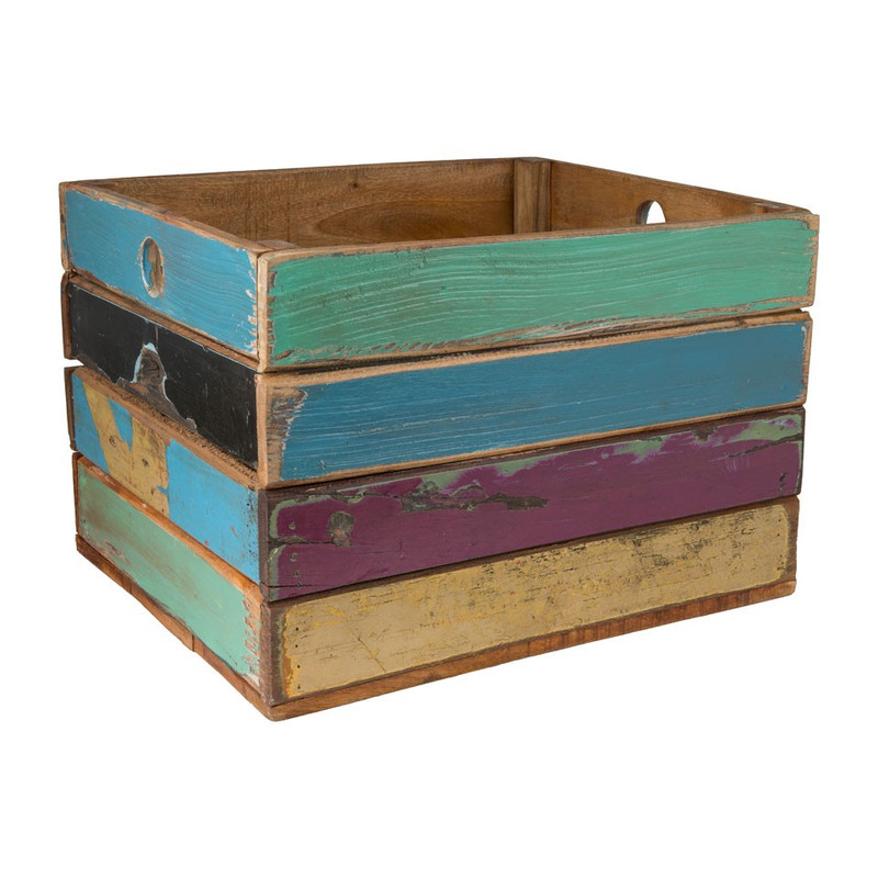 Recycle krat colours - 44x38x30 cm