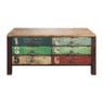 Dressoir met cijfers 2x3 laden - 63x122x40 cm