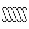 S haken - 10x3 cm - set van 5