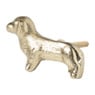 Deurknop teckel - goud - 7x4 cm