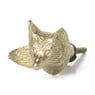 Deurknop vos - goud - 3x7 cm