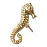 Deurknop zeepaardje - goud - 4x9.5 cm