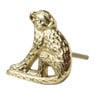 Deurknop aapje - goud - 6x5.5 cm