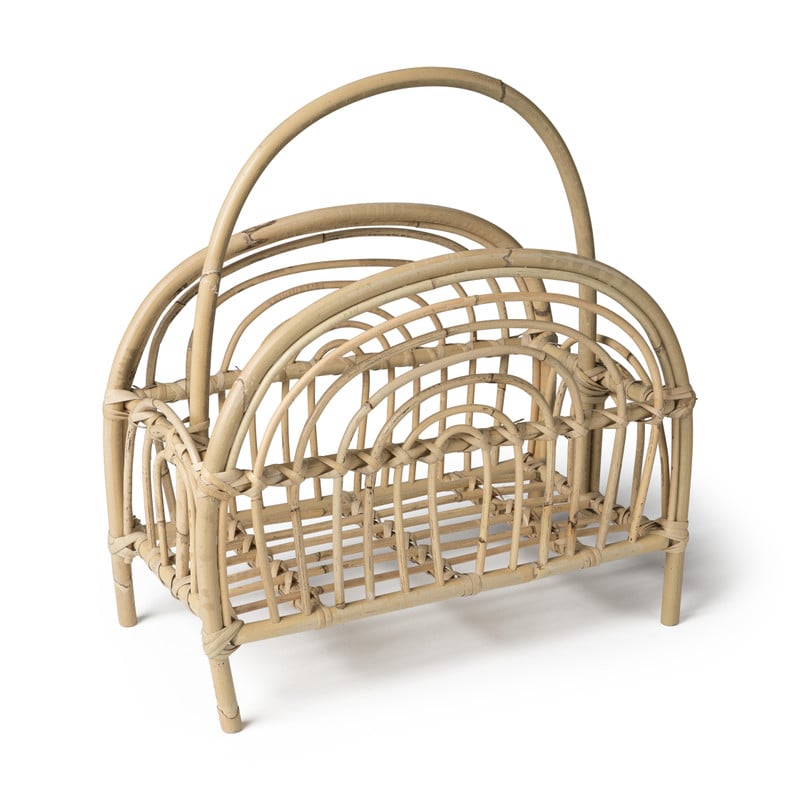 Rotan tijdschriftenrek - 40x21x45 cm