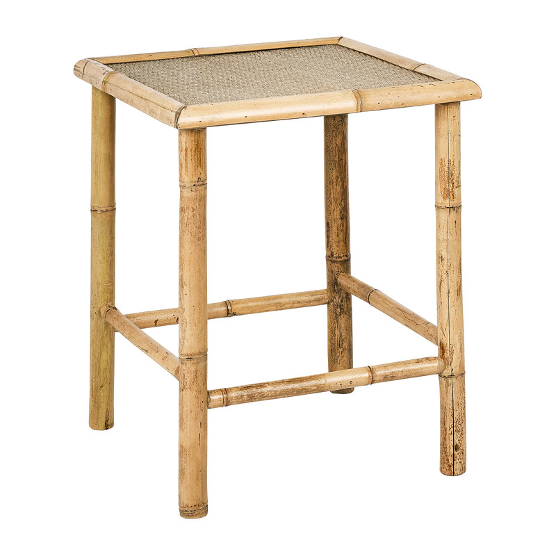 Bamboe bijzettafel - 40x40x49 cm