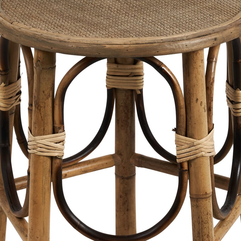 Bamboe bijzettafel rond - ø47x50 cm