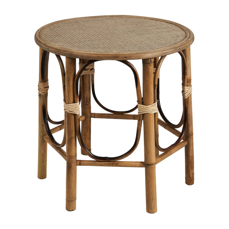 Bamboe bijzettafel rond - ø59x57 cm
