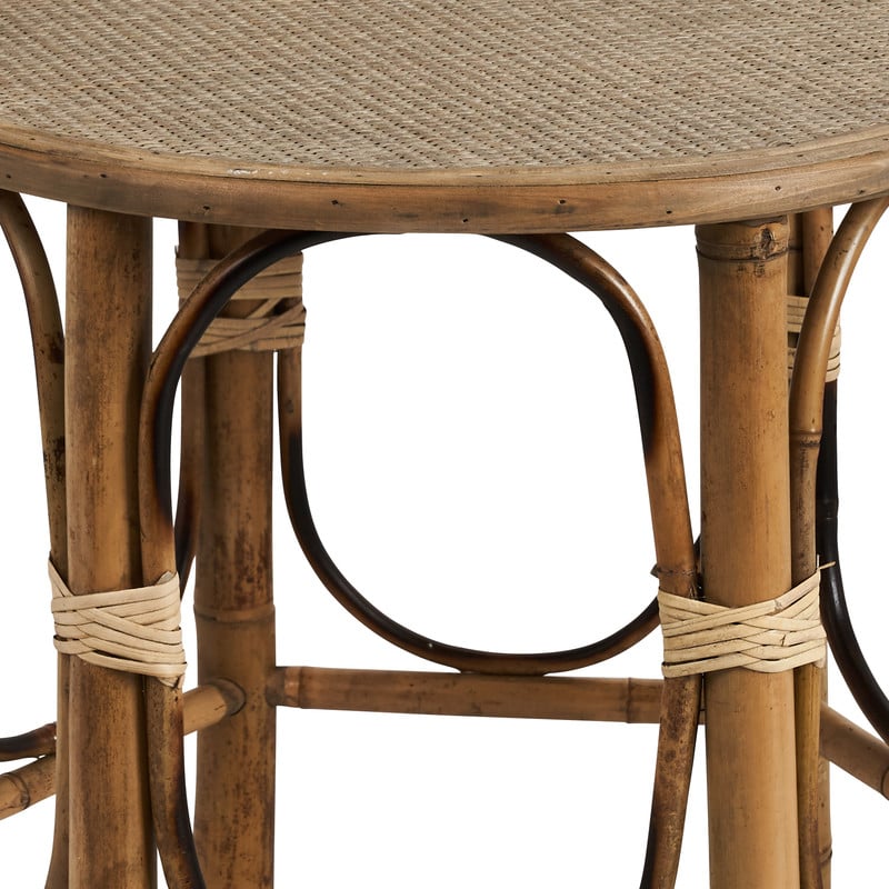 Bamboe bijzettafel rond - ø59x57 cm