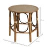 Bamboe bijzettafel rond - ø59x57 cm