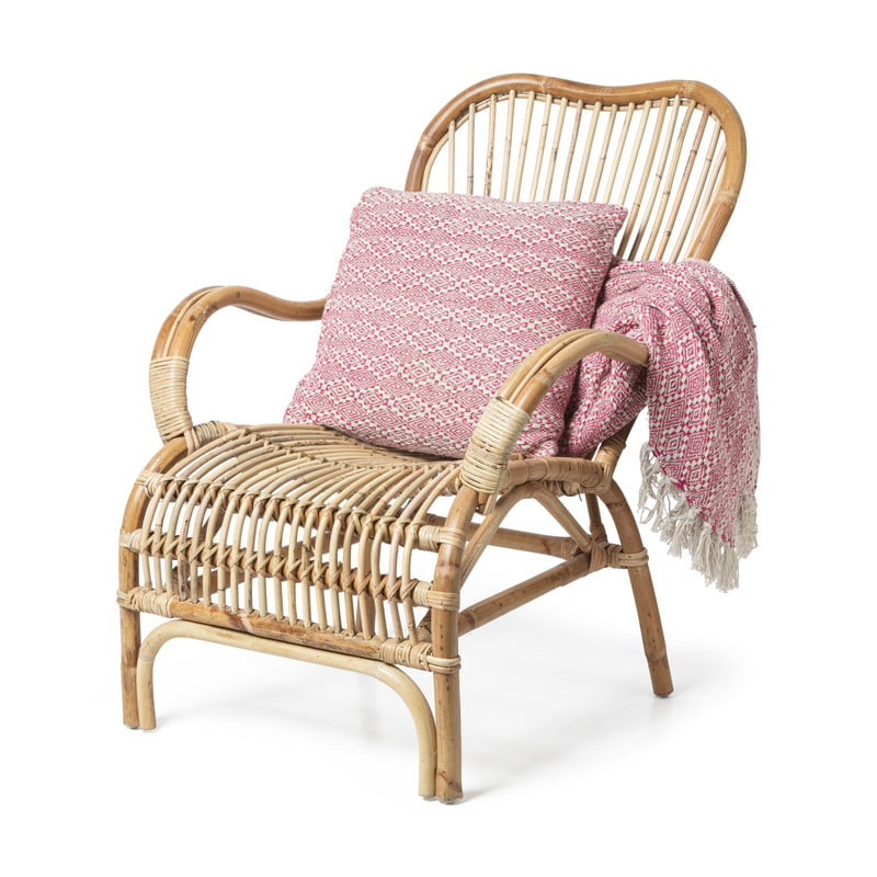 Rotan fauteuil Bandung - naturel - 83x69x84 cm