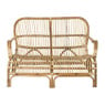 Rotan bank bandung - naturel - 125x83x86 cm