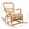 Rotan schommelstoel Bandung - naturel - 89x68x83 cm
