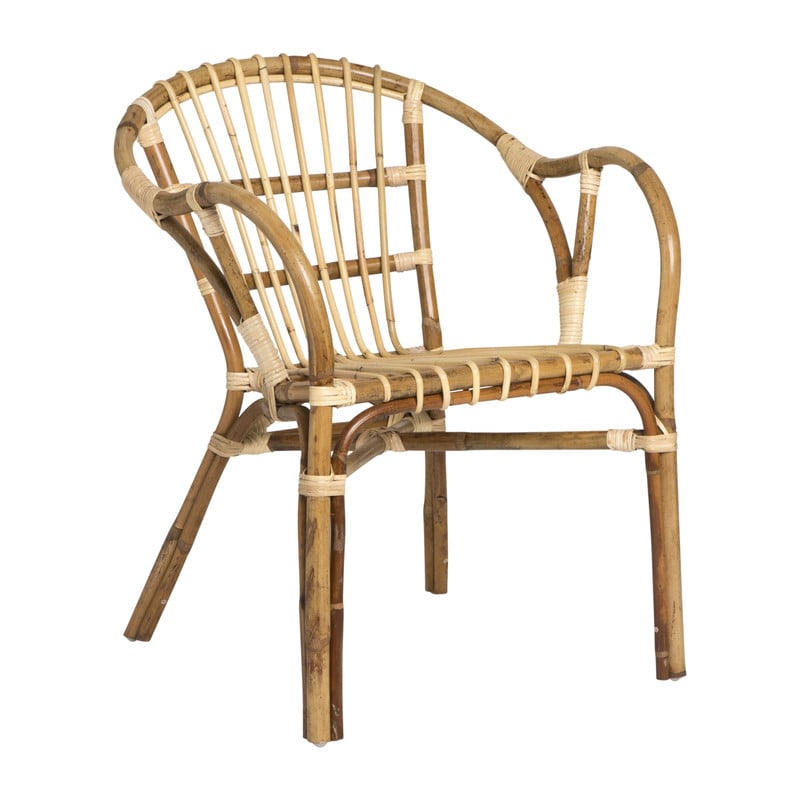 Rotan kuipstoel Rinjani - naturel - 56x61x75 cm 