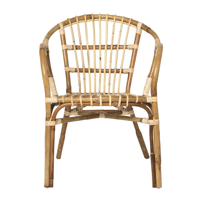Rotan kuipstoel Rinjani - naturel - 56x61x75 cm 