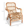 Rotan kinderstoel - 57x56x44 cm