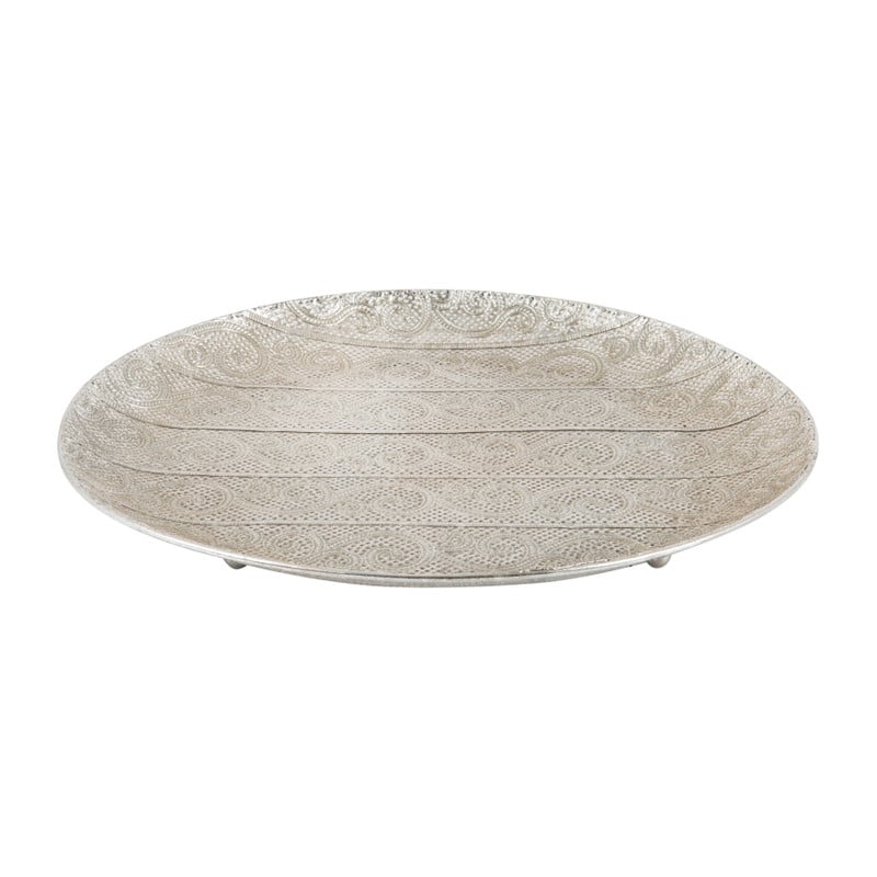 Metalen schaal Marrakesh - 41x41x4 cm