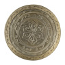 Schaal met bloemdessin - zilver - 54 cm