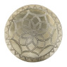 Schaal met bloemdessin - zilver - 63 cm