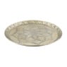 Schaal met bloemdessin - zilver - 63 cm