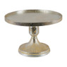 Tray op voet - 35x23 cm - zilverkleurig