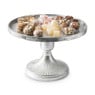 Tray op voet - 35x23 cm - zilverkleurig