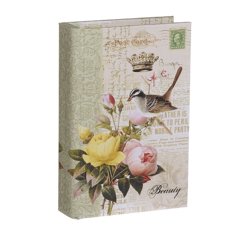 Opbergboek vogel wit klein