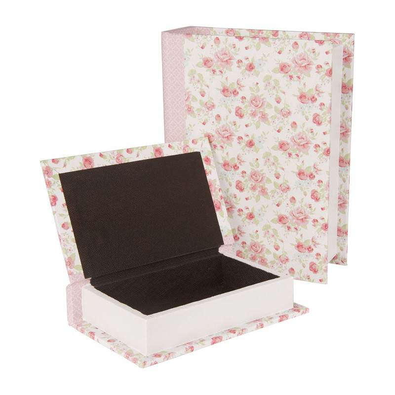 Opbergboek romantic rose roze groot 