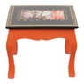 Bijzettafeltje wild life - 34x34x27 cm – oranje