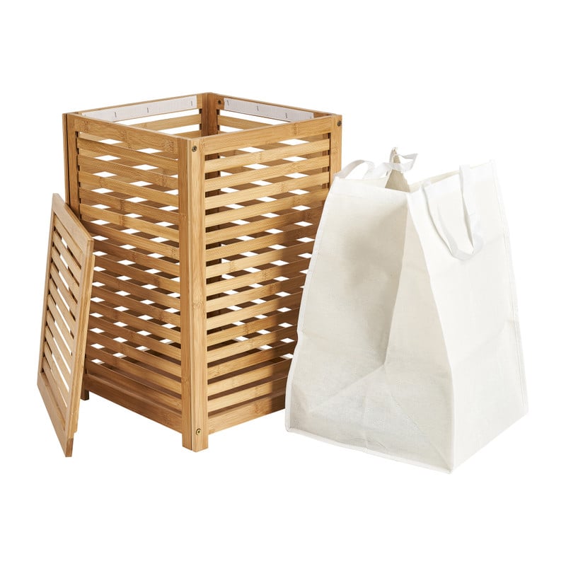 Wasmand bamboe enkele mand - 50 liter