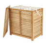 Wasmand bamboe dubbele mand - 2x40 liter 